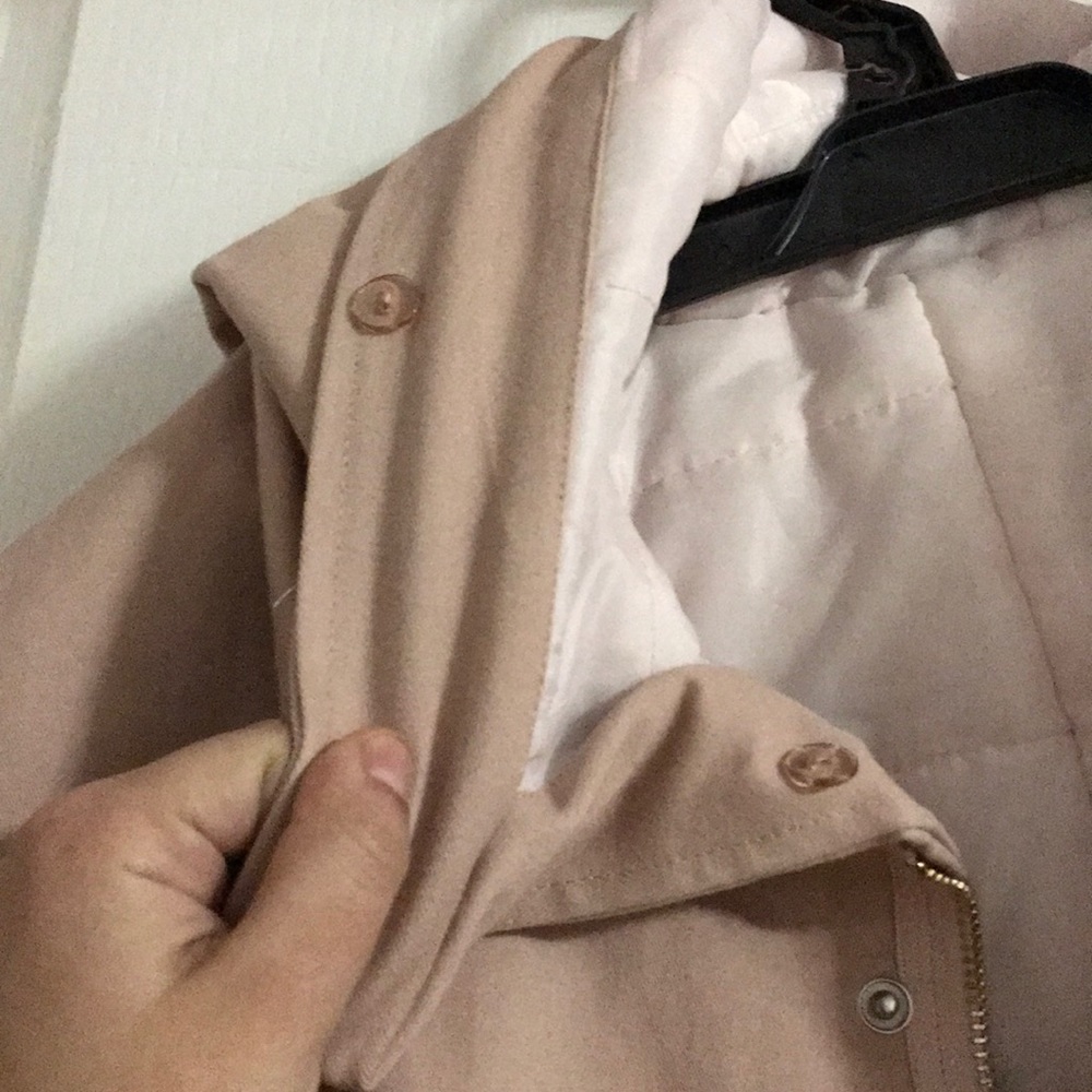 Oversized Pink Winter Coat W/ Reattaching Fur - Picture 4 of 5